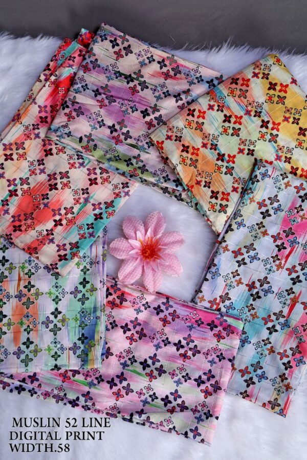 292A0002 Muslin 52 Line Digital Print Width ''58'' Muslin 52 Line Digital Print Width 58"