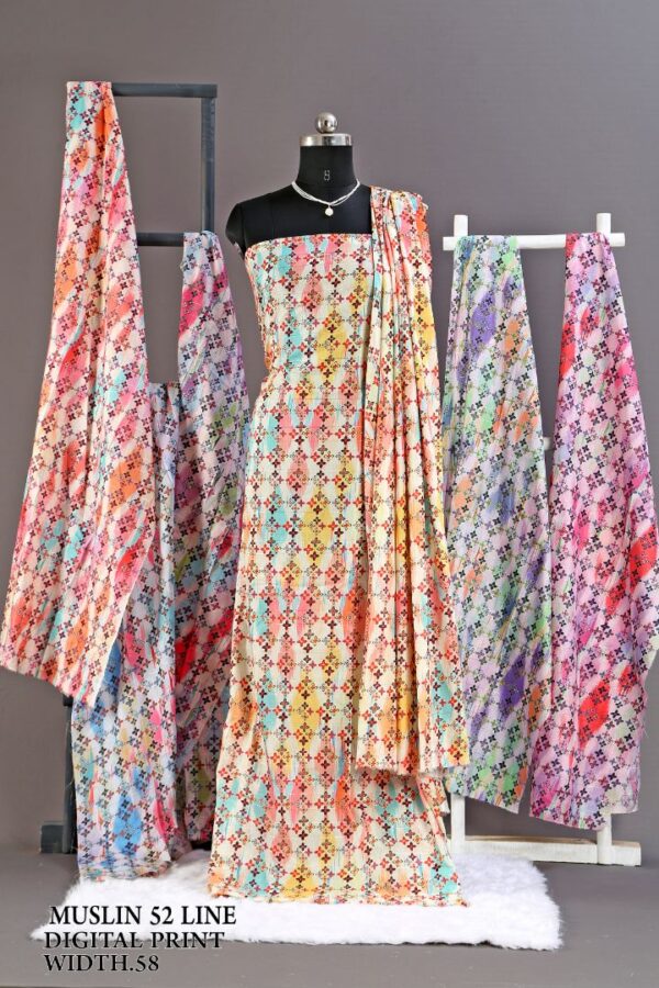 292A0007 Muslin 52 Line Digital Print Width ''58'' Muslin 52 Line Digital Print Width 58"