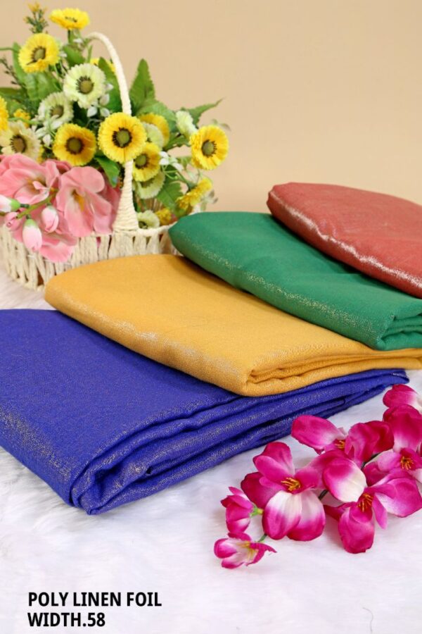 292A0011 Poly Linen Foil Width''58'' Poly Linen Foil Width 58"