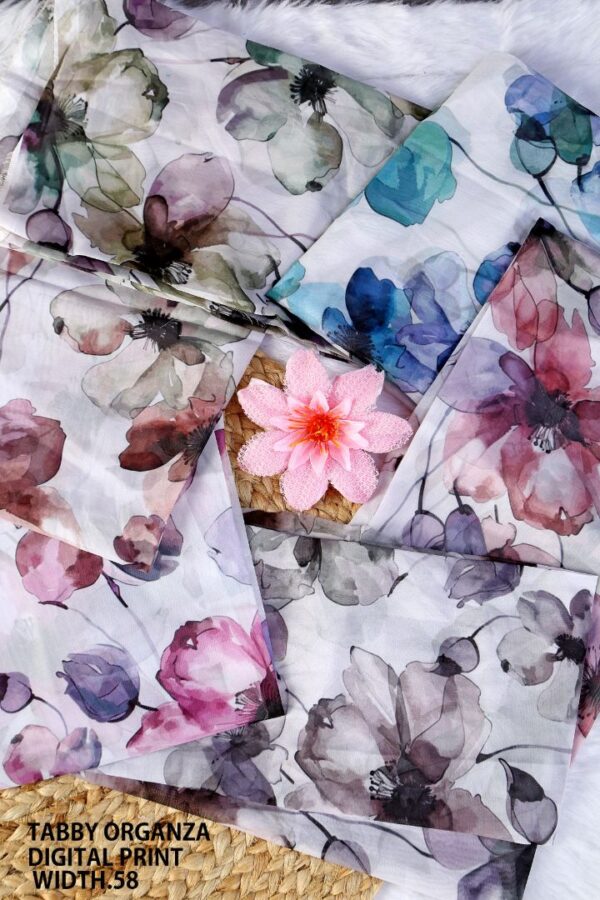 292A0017 Tabby Organza Digital Print Width ''58'' Tabby Organza Digital Print Width 58"