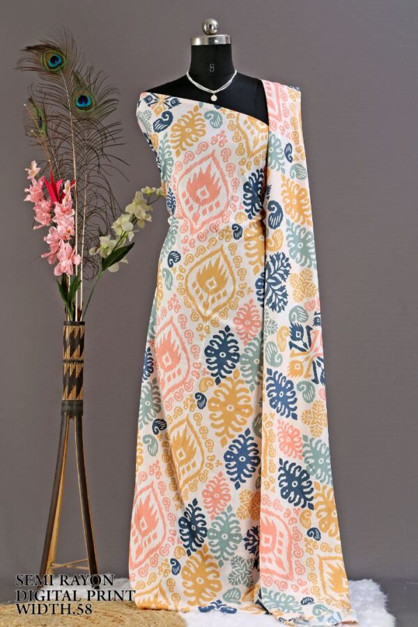292A0021 Semi Rayon Digital Print Width ''58'' Semi Rayon Digital Print Width 58"