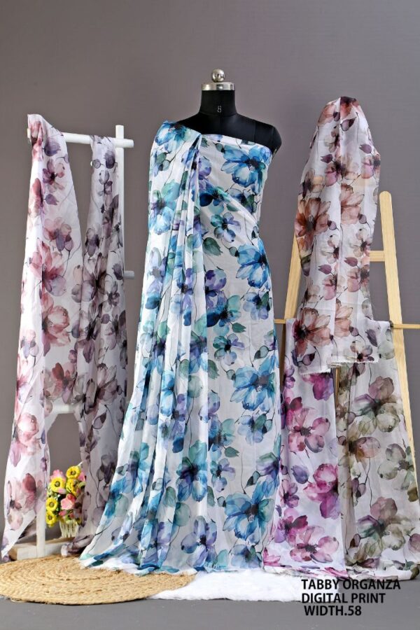 292A0021 Tabby Organza Digital Print Width ''58'' Tabby Organza Digital Print Width 58"