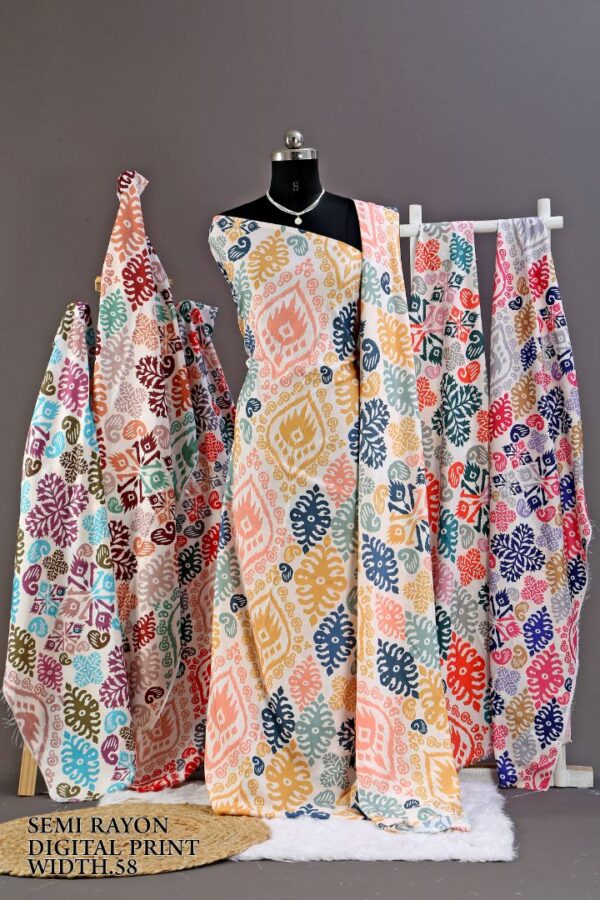 292A0022 Semi Rayon Digital Print Width ''58'' Semi Rayon Digital Print Width 58"